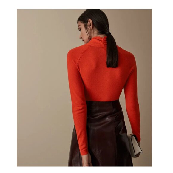 Reiss Torah Wool Blend Twist Neck Sweater - Picture 4 of 13